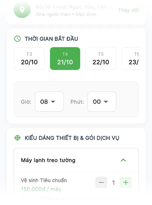 NHẬP THÔNG TIN CÔNG VIỆC