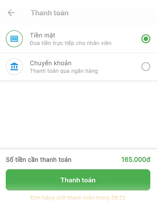 TIẾN HÀNH THANH TOÁN
