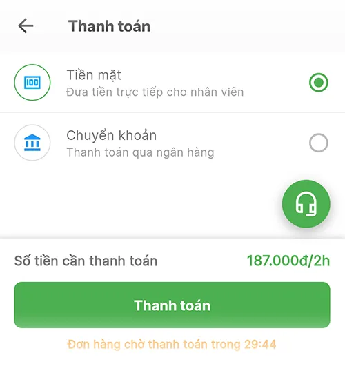 TIẾN HÀNH THANH TOÁN